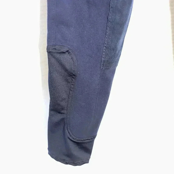 Requisite Size 14 blue/red contrast trim elastic waist  horse riding pants - Picture 4 of 13
